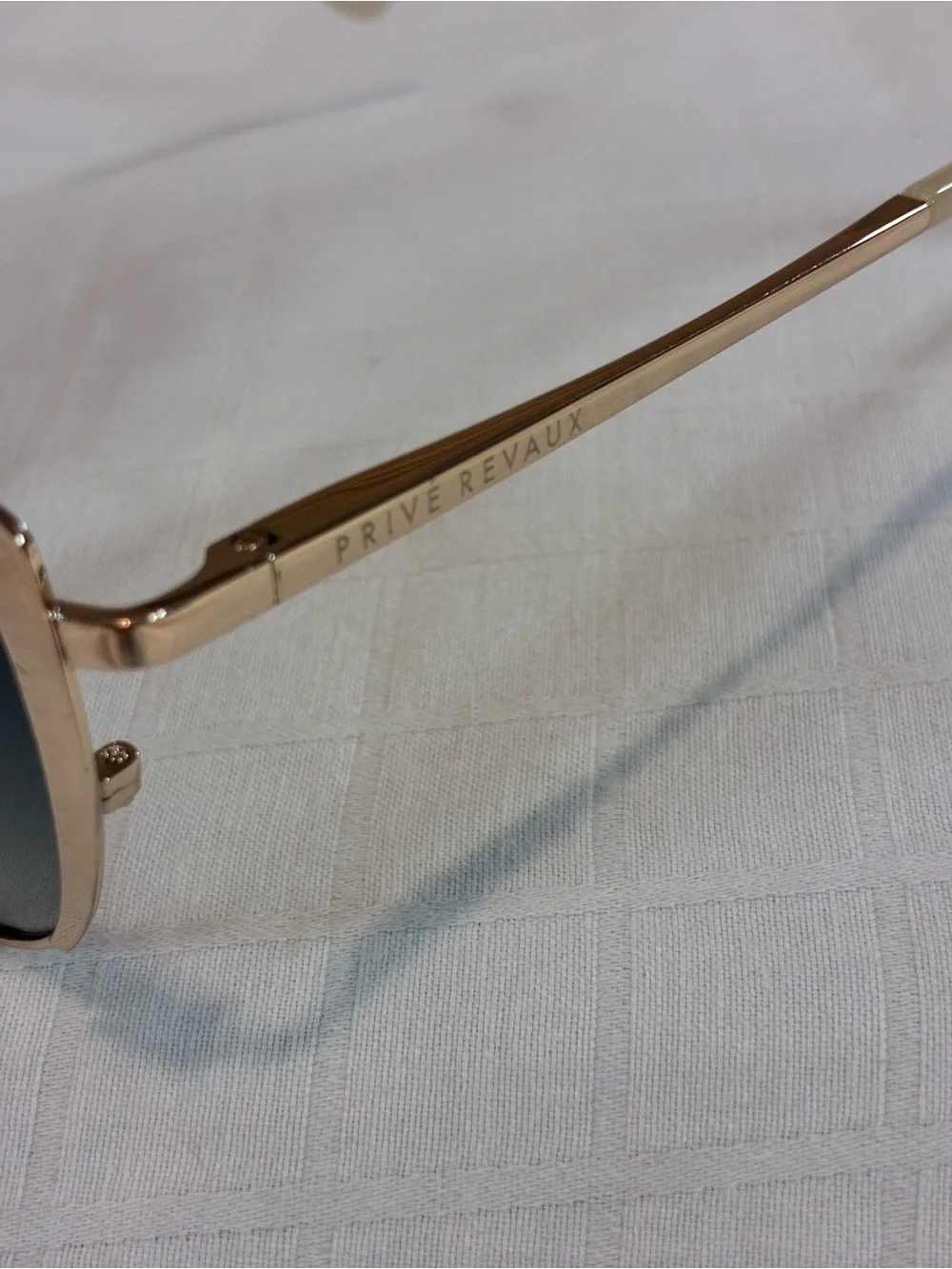 Women's Prive Revaux Gold Metal Frame Sunglasses with Gray Lenses